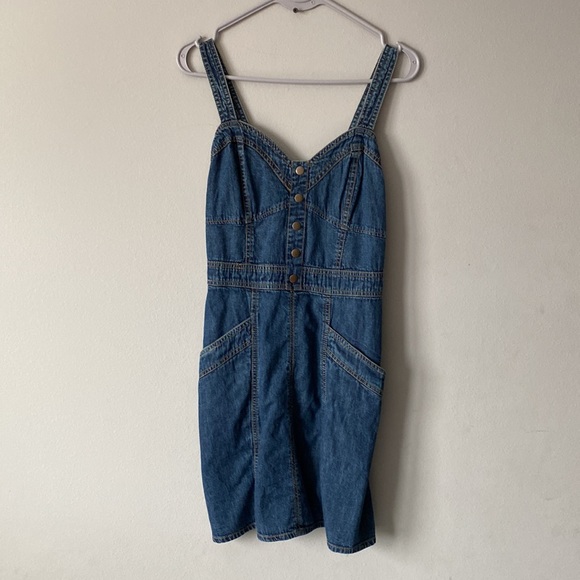 Overall Denim Skirt - Picture 2 of 5